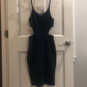Emerald Green Charlotte Russe Cut-out Dress